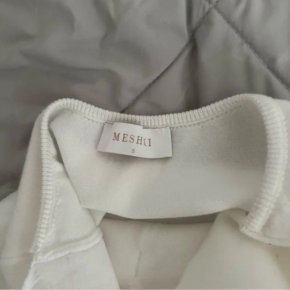 Meshki Wynn Floral Knit Midi Dress - White - Picture 11 of 12